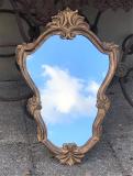 Miroir Louis XV bois dore 75x48cm.JPG